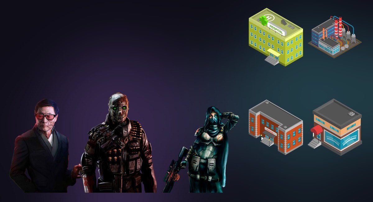 Geo Monopoly: agents and buildings